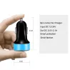 Carregador de carro de smartphone universal 5V 3.1A com USB duplo e LED