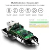 Carregador de carro de smartphone universal 5V 3.1A com USB duplo e LED