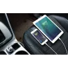 Carregador de carro de smartphone universal 5V 3.1A com USB duplo e LED