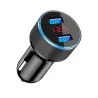 5V 3.1 Universal Smartphone Car laturi kaksois USB ja LED
