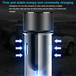 Universal 3.6A dual USB car charger with LED display