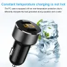 Universal 3.6A dual USB car charger with LED display