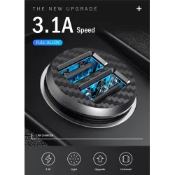 CargadoresMini 3.1Un cargador universal de coche rápido con USB dual