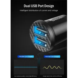 CargadoresMini 3.1Un cargador universal de coche rápido con USB dual