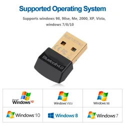Bluetooth V4.0 CSR - 2.4GHz - dual mode - mini USB wireless adapterNetwork