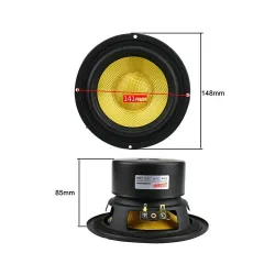 148 mm 5 tum 4 Ohm 100W - mittbas - glasfiberhögtalare