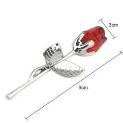 Crystal ruusu metallilla