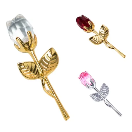 Crystal ruusu metallilla