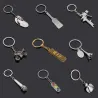 Flip flops - mikrofon - trafikljus - metall keychain