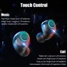 8D 5.0 Bluetooth trådlösa hörlurar - touch control - handsfree headset