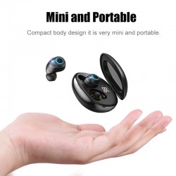 8D 5.0 Bluetooth trådlösa hörlurar - touch control - handsfree headset