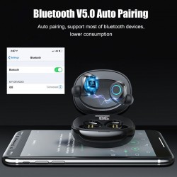 8D 5.0 Bluetooth trådlösa hörlurar - touch control - handsfree headset