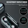 Auricolare Bluetooth wireless V5.0 F9 TWS - Display LED - banca di alimentazione 2000mAh - auricolare con microfono