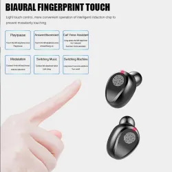 Auricolare Bluetooth wireless V5.0 F9 TWS - Display LED - banca di alimentazione 2000mAh - auricolare con microfono