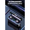V5.0 F9 TWS wireless Bluetooth earphone - LED display - 2000mAh power bank - headset with microphone