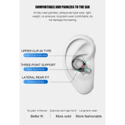 AuricularesAuricular Bluetooth inalámbrico V5.0 F9 TWS - Pantalla LED - banco de potencia 2000mAh - auricular con micrófono