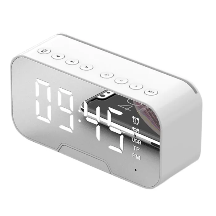 G5 wireless Bluetooth speaker with mirror LED alarm clock - support TF card
