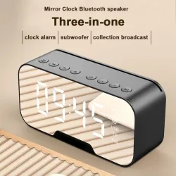G5 wireless Bluetooth speaker with mirror LED alarm clock - support TF card