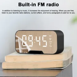 G5 wireless Bluetooth speaker with mirror LED alarm clock - support TF card