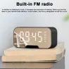 G5 wireless Bluetooth speaker with mirror LED alarm clock - support TF card