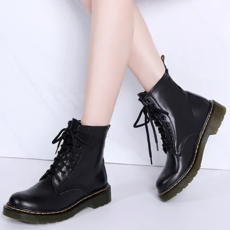 Botascuero genuino - botas de mujer - suela de goma - otoño - invierno