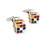 Cufflinks med färgade kuber