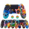 Playstation Dual Shock PS4 Pro Slim - skyddande hud för controller & 2 tummen stick grepp caps
