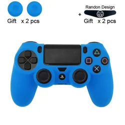 Playstation PS4 Pro Slim - peau protectrice pour contrôleur & 2 pouces poignées capuchons