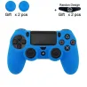 Playstation PS4 Pro Slim - skyddande hud för controller & 2 tums stickgrepp caps
