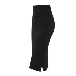 VestidosFalda lápiz casual con botones - alta cintura