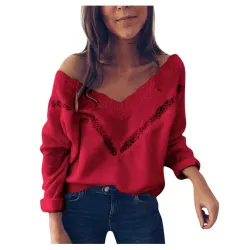 Blusas y camisassaltador de lana - elegante blusa con encaje