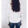 Maglione sciolto - camicetta elegante con pizzo