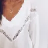 Blusas y camisassaltador de lana - elegante blusa con encaje
