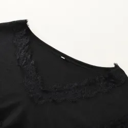 Loose jumper - blusa elegante com rendas