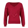 Maglione sciolto - camicetta elegante con pizzo