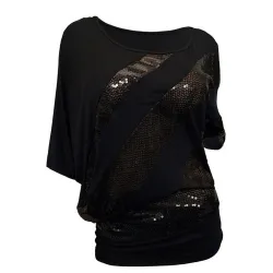 Blusas y camisasCamisa de lentejuela brillante - manga corta