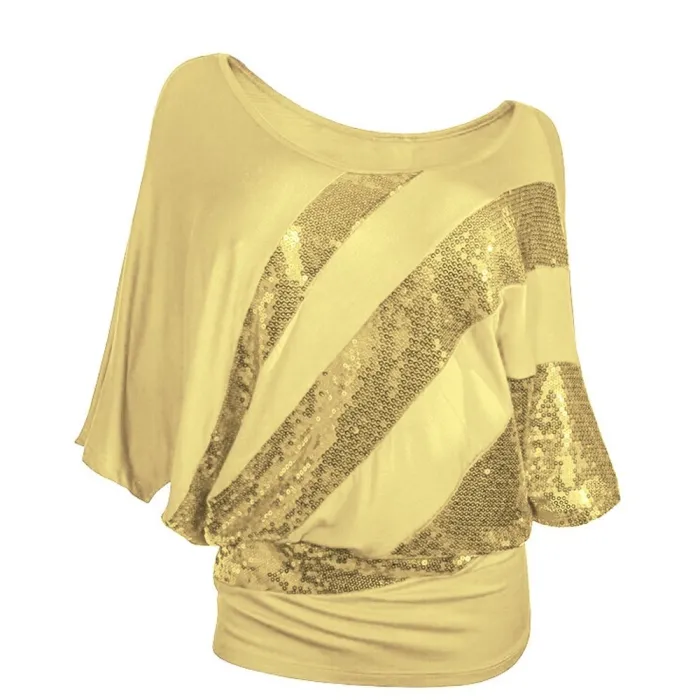 Shiny sequin paita - lyhyt hiha