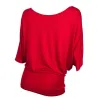 Shiny sequin shirt - short sleeve top