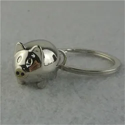 Keychain with mini piggy