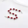 PulseraPulsera de oro & plata con rosas rojas