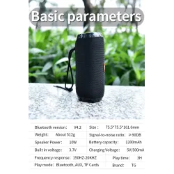 TG117 Bluetooth langaton kaiutin - vedenpitävä - sarake - TF-kortti - FM-radio - AUX