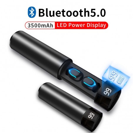 Q67 TWS auricolari senza fili - 3D stereo - Bluetooth 5 - microfono - impermeabile - auto accoppiamento cuffie