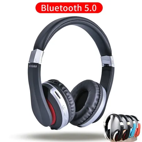 Cuffie wireless MH7 - Auricolare Bluetooth - pieghevole - microfono - scheda TF