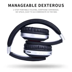 MH7 trådlösa hörlurar - Bluetooth-headset - vikbar - mikrofon - TF-kort
