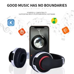 MH7 langattomat kuulokkeet - Bluetooth-kuulokkeet - taitettava - mikrofoni - TF-kortti