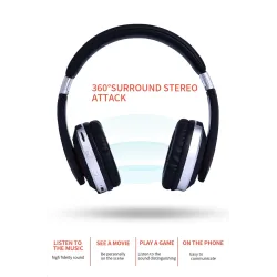 MH7 langattomat kuulokkeet - Bluetooth-kuulokkeet - taitettava - mikrofoni - TF-kortti
