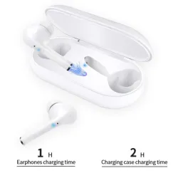 Bluetooth V5.0 - dotykowy zestaw słuchawkowy - bezprzewodowe podwójne słuchawki douszne TWSSłuchawki
