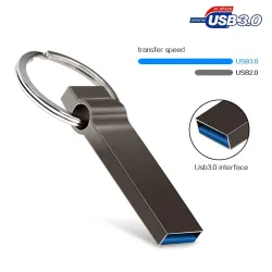 USB 3 - 4GB 8GB 16GB 32GB 64Gb 128GB 256GB 512GB - minnesdisk - snabb hastighet - pendlar med nyckelring