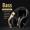 Cuffie Bluetooth wireless - cancellazione del rumore - pieghevole - basso stereo - auricolari regolabili con microfono