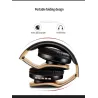 Wireless Bluetooth headphones - noise cancelling - foldable - stereo bass - adjustable earphones with microphone